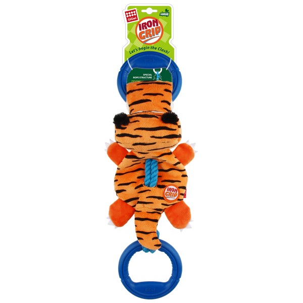 GiGwi Iron Grip Plush Tug Toy with TPR Handle Dog Toy