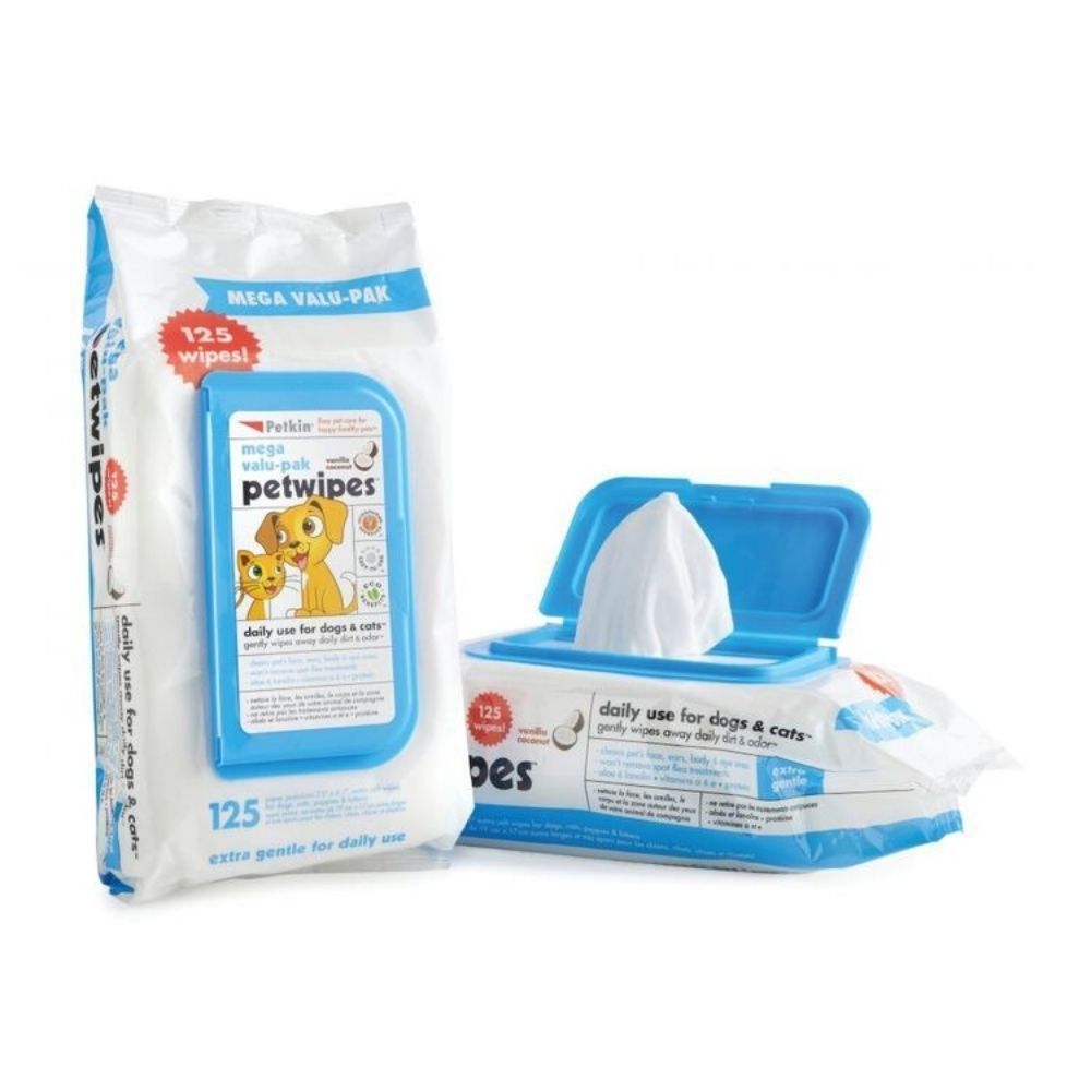 Wet Wipes Dog Cat Cleansing Cleaning Ear Eye Paw Face Mega Value 125 Pack
