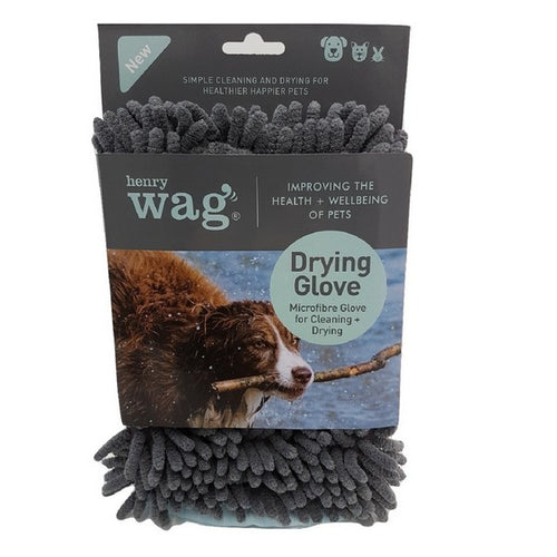 Henry Wag Microfibre Cleaning & Drying Glove For Pets