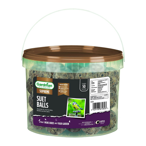 Gardman Supreme Bird Food Suet Balls - 50 Tub