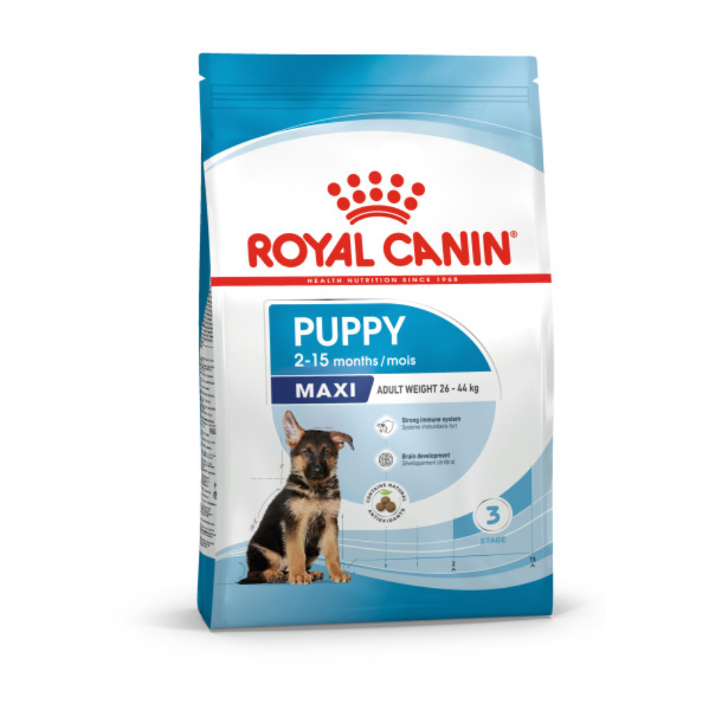 Royal Canin Dry Dog Food For Maxi Puppy Dogs - All Sizes