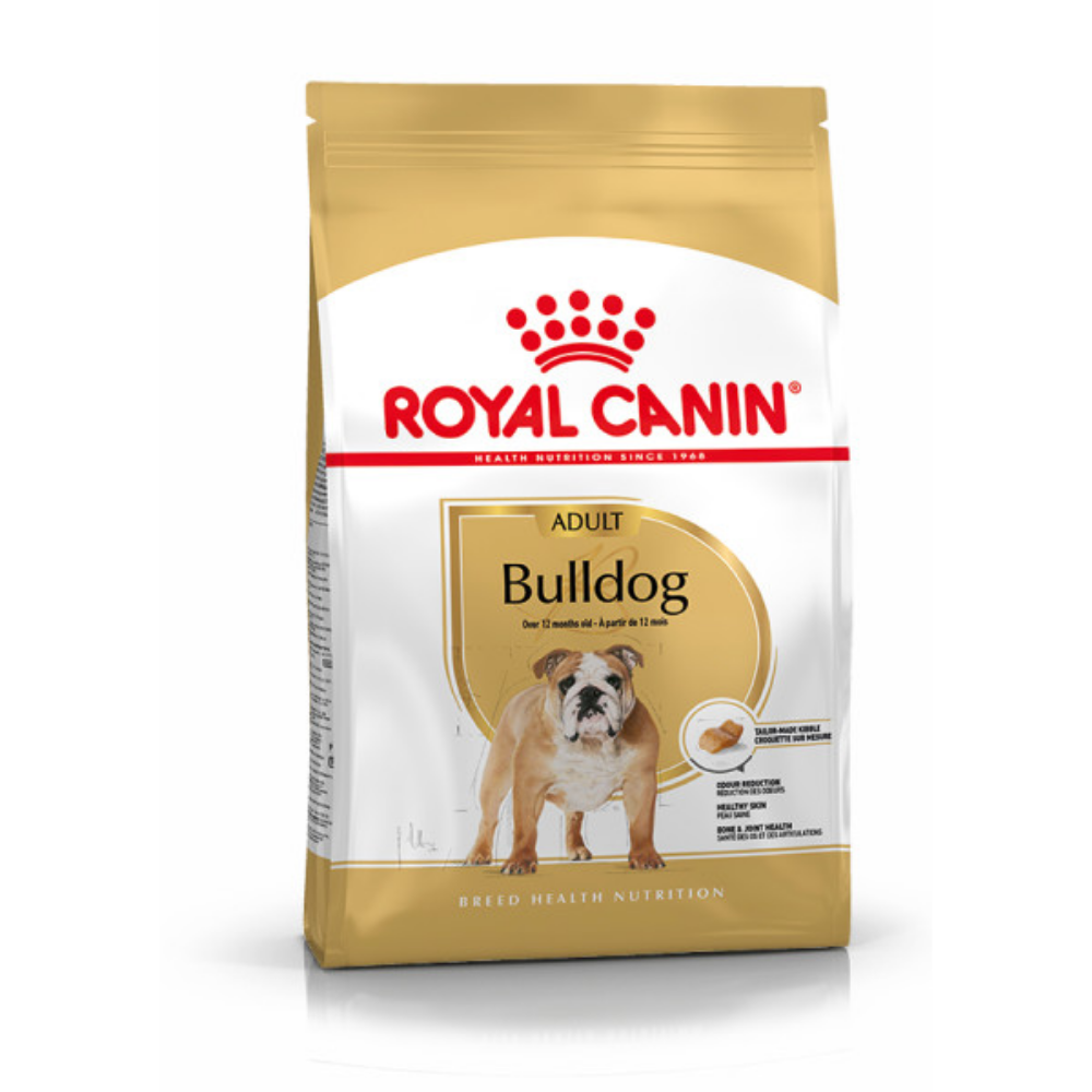 Royal Canin Dry Dog Food Specifically For Adult Bulldog - All Sizes