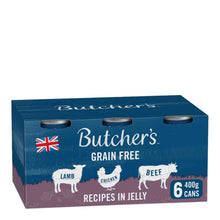 Load image into Gallery viewer, Butcher&#39;s Can Recipes Wet Dog Food 6x400g- Various Types
