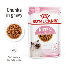 Load image into Gallery viewer, Royal Canin Wet Cat Food Kitten Instinctive Pouch In Gravy 12 x 85g
