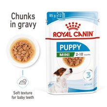 Load image into Gallery viewer, Royal Canin Nutritional Wet Dog Food For Mini Puppy - 12x85g

