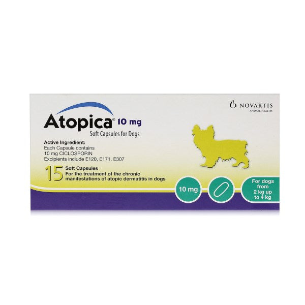 Atopica Dermatitis Soft Capsules For Dogs x 15
