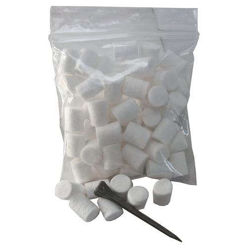 Liveryman Stud Plugs Preformed Cotton 50 Pack
