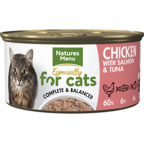 Natures Menu Cat Chicken with Salmon & Tuna 85g x 18