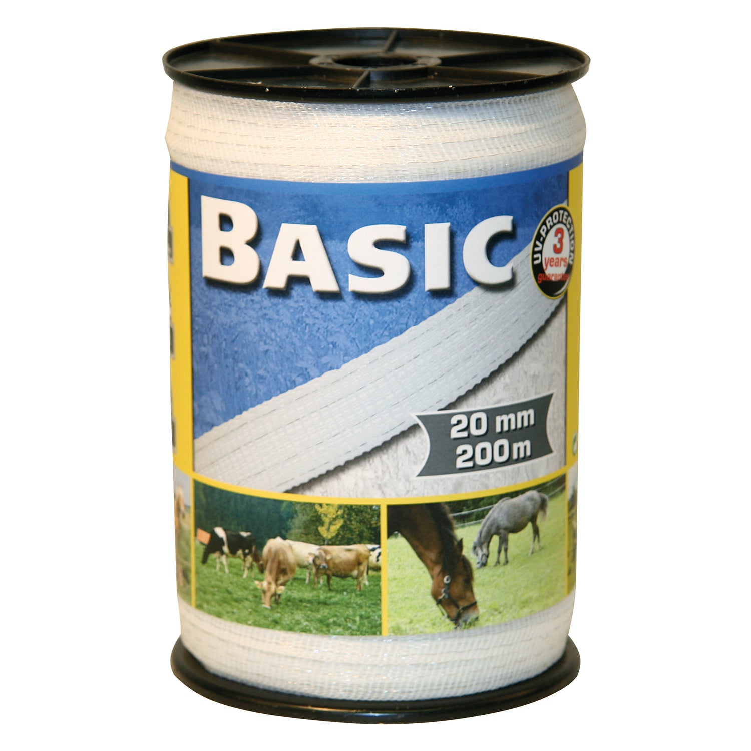 Corral Basic Fencing Tape 200m x 20mm White