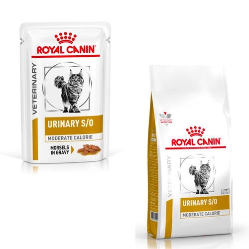 Royal Canin Cat Food Veterinary Health Urinary S/O Moderate Calorie Wet & Dry