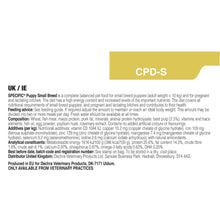 Load image into Gallery viewer, Dechra Specific CPD-S Puppy Small Breed Dry Dog Food
