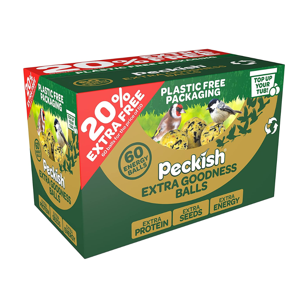 Peckish Extra Goodness Energy Balls 50 Pack + 20% Extra Free Box