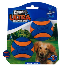 Load image into Gallery viewer, Chuckit Ultra Squeaker Dog Toy Fetch Ball 2 Pack
