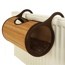 Load image into Gallery viewer, Rosewood Bamboo Radiator Cat Bed

