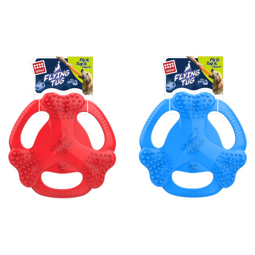 GiGwi TPR Bone Flying Tug Durable Chew Frisbee Toy For Dogs