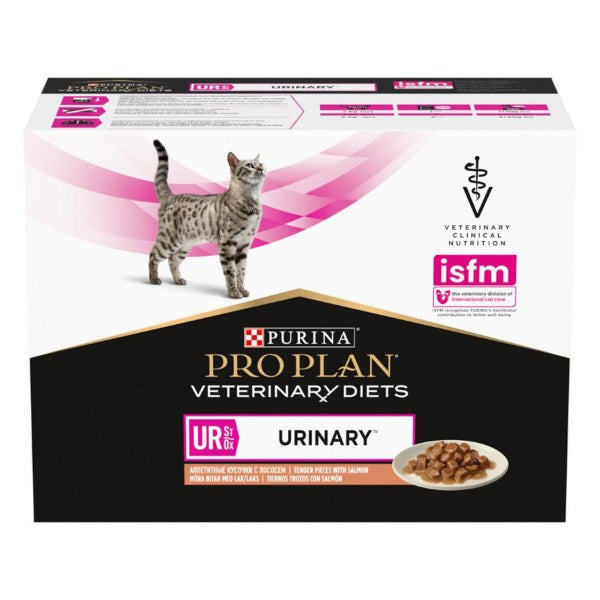 Pro Plan Veterinary Diet Feline UR Urinary with Salmon (85g x 10)