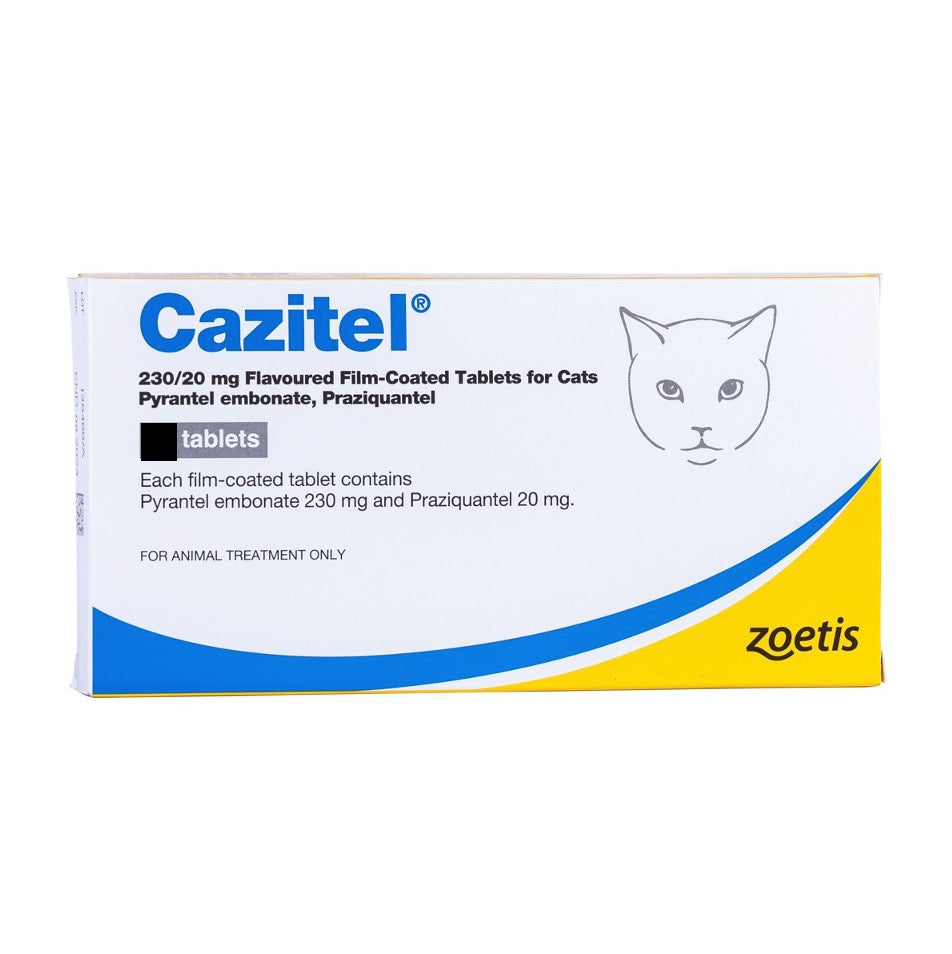 Cazitel 230/20mg Flavoured Wormer Tablets for Cats x 1 Tablet