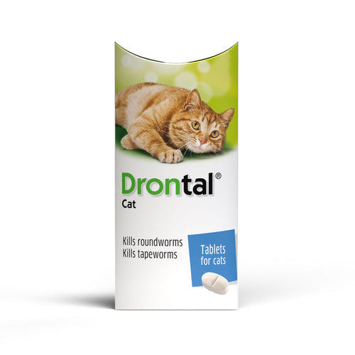 Drontal Wormer Tablets for Small & Medium Cats - Under 4kg - All Pack Sizes