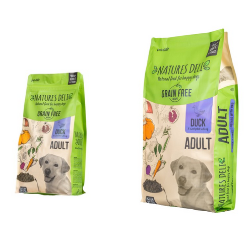 Natures Deli Adult Grain Free Dried Dog Food Duck and Sweet Potato