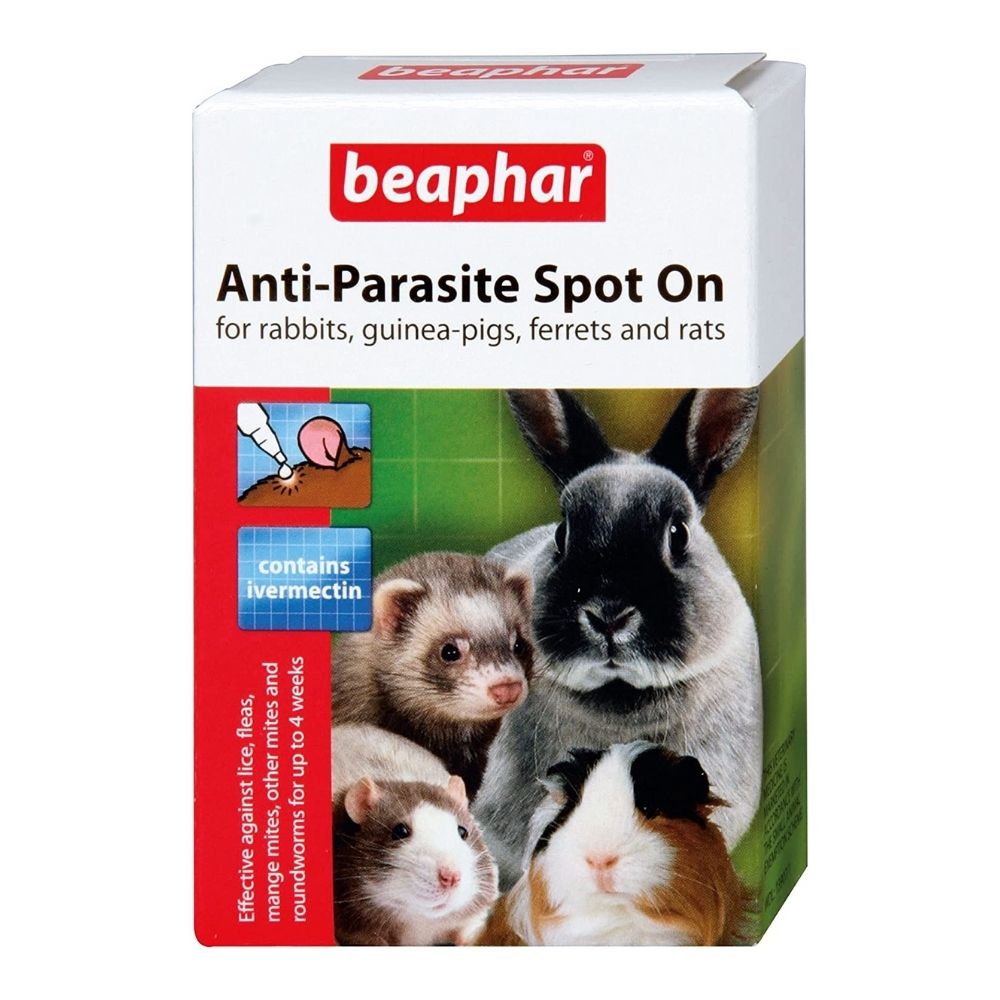 Beaphar Anti-Parasite Spot On for Rabbit and Guinea Pigs 4 Pipettes