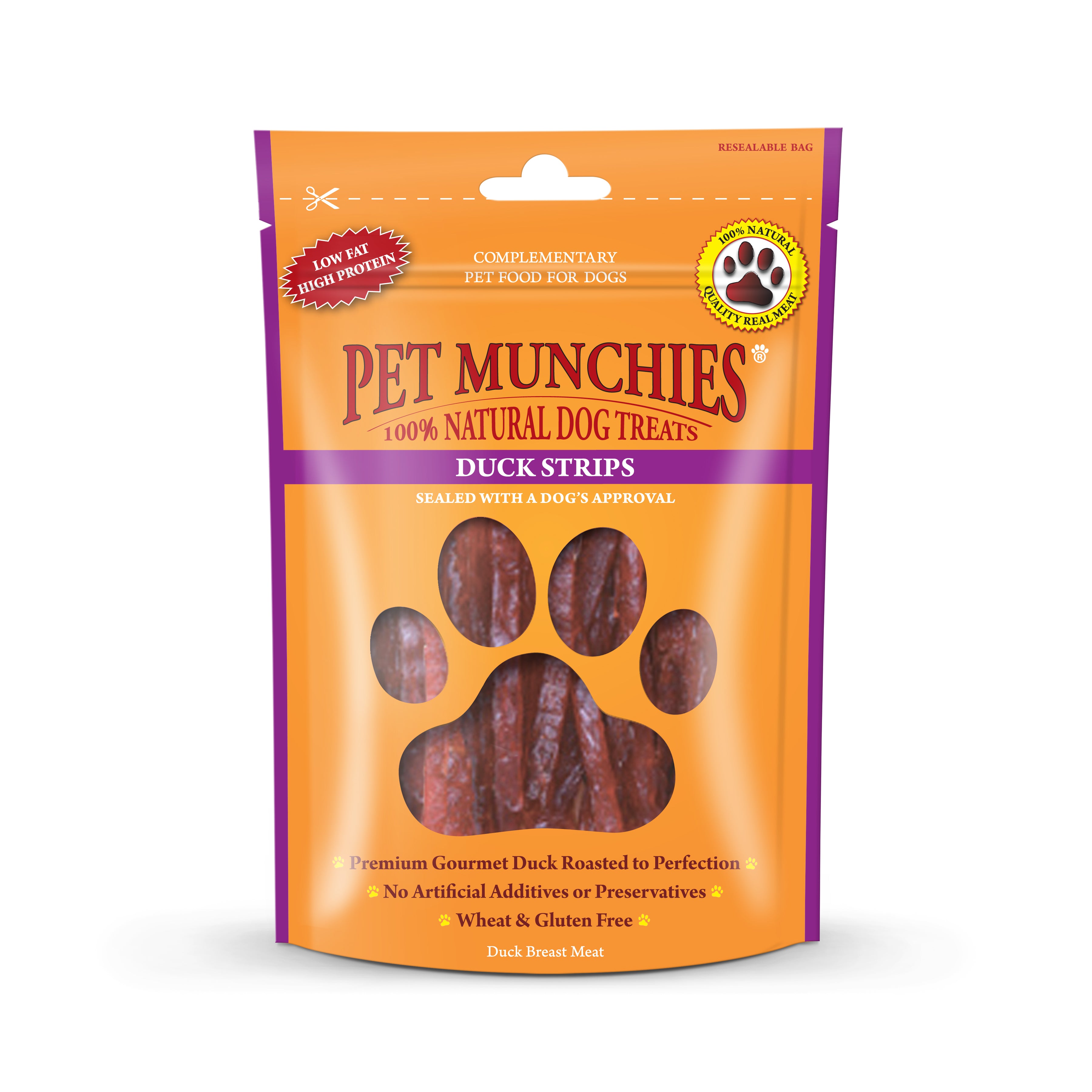 Pet Munchies Duck Strips 90g