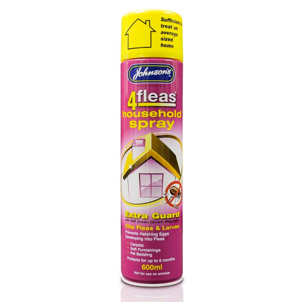 Johnsons 4Fleas IGR Home Household Flea Spray 600ml