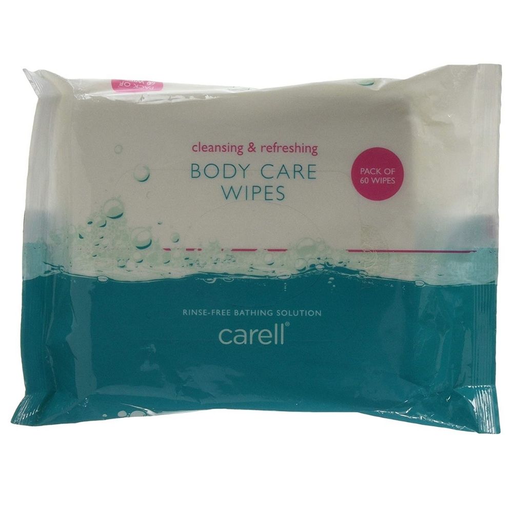 Carell CBC60 Body Care Personal Hygiene Cleaning Bed Bath Wet Wipes Pack Of 60
