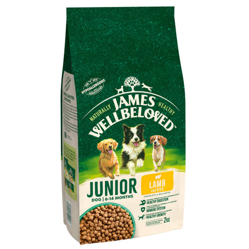 James Wellbeloved Lamb & Rice Junior Dog Food 2kg