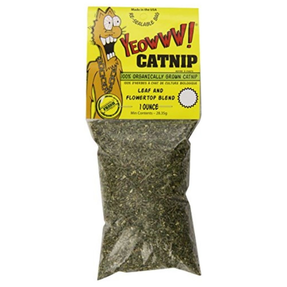 Yeowww Resealable Easy to Use 100% Organic Catnip Cat Nip Cat Supplies 1oz Bag