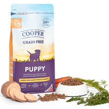 Load image into Gallery viewer, Cooper &amp; Co Dried Puppy Food Turkey with Sweet Potato and Carrots
