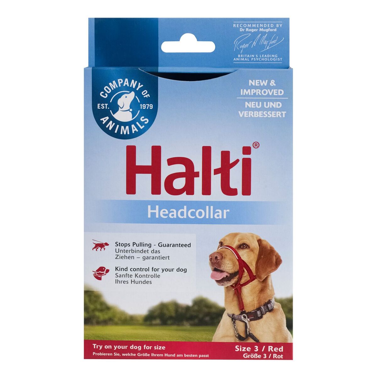 Company Of Animals Halti Dog Headcollar Red