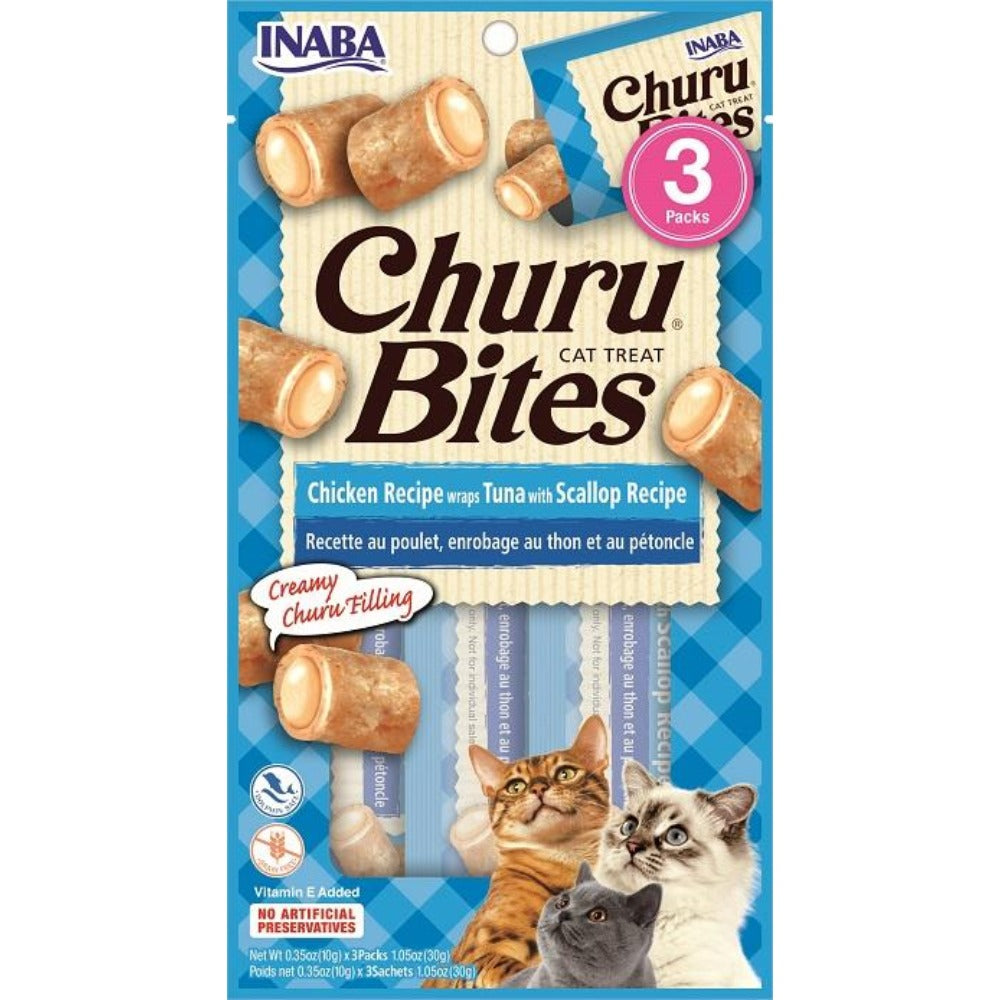 Churu Bites Soft Treats For Cats 3 Tubes
