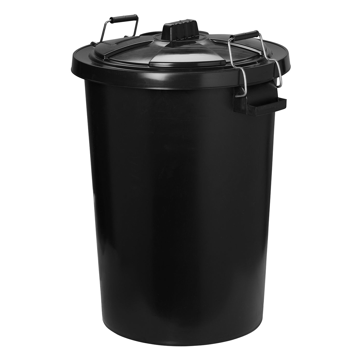 Prostable Dustbin With Locking Lid - Black 85L