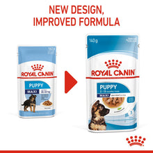 Load image into Gallery viewer, Royal Canin Nutritional Wet Dog Food For Maxi Puppy Dogs 10x140g
