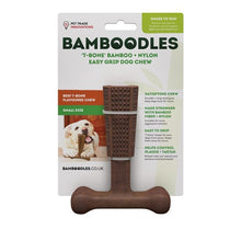 Load image into Gallery viewer, Bamboodles T-Bone Chew Toy for Dogs - All Sizes &amp; Flavours
