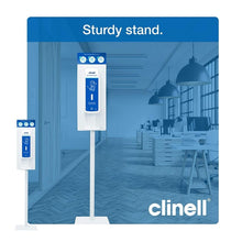 Load image into Gallery viewer, Clinell Touch Free Hand Sanitiser Standing Dispenser Kit - For Professional Use
