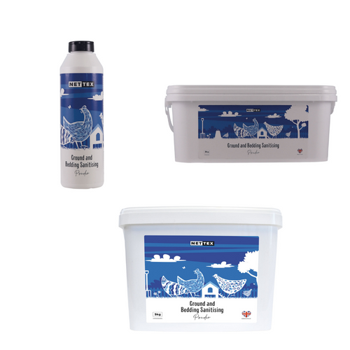 Nettex Ground And Bedding Sanitising Powder- Various Sizings