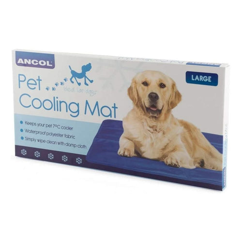 Ancol Pet Dog Cat Cooling Mat Pad Large 60 x 90cm Lower Heat Temperature Cool