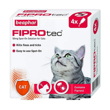 Load image into Gallery viewer, Beaphar Fiprotec Spot On Cat 4 Pipettes
