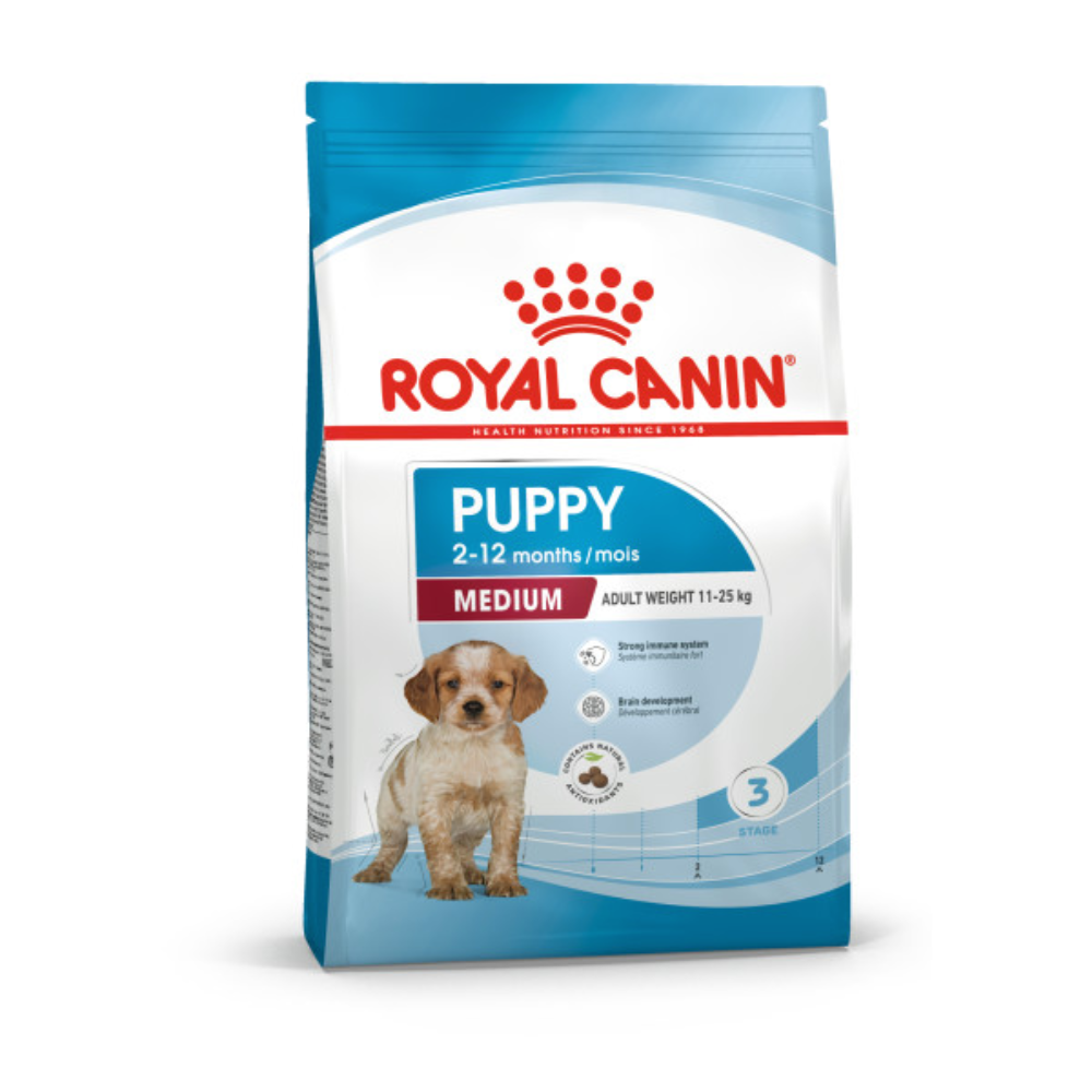 Royal Canin Dry Dog Food For Medium Puppies - All Sizes