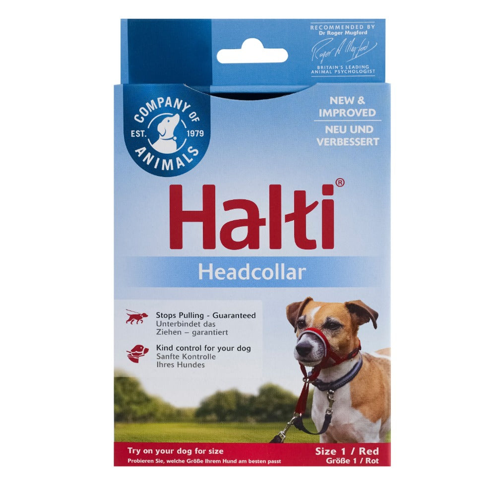 Company Of Animals Halti Dog Headcollar Red