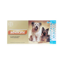 Load image into Gallery viewer, Advocate Spot On For Dogs - 100 (Imidaclopid/Moxidectin) for 4-10kg Dogs
