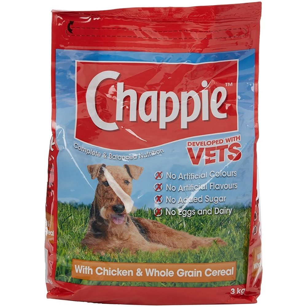 CHAPPIE Dog Complete Dry with Chicken and Wholegrain Cereal 3kg