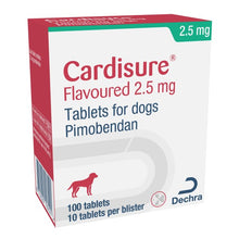 Load image into Gallery viewer, Dechra Cardisure Flavoured Tablets for Dogs x 100 Tablets
