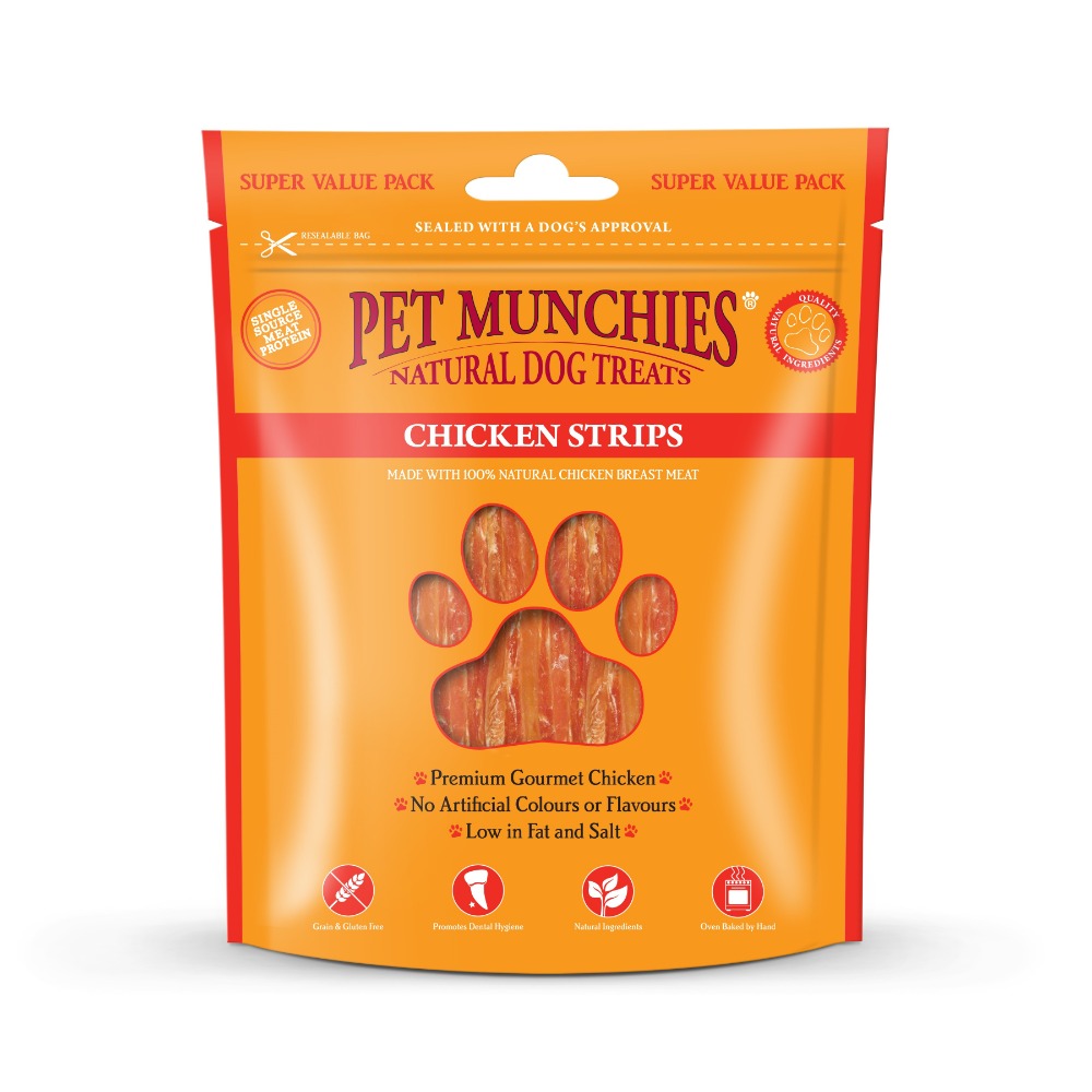 Pet Munchies Chicken Strips Dog Treats 320g