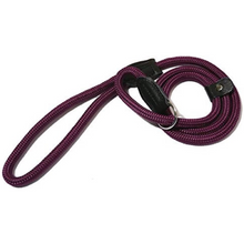 Load image into Gallery viewer, Rosewood Rope Twist Slip Lead For Walking Dogs - All Colours
