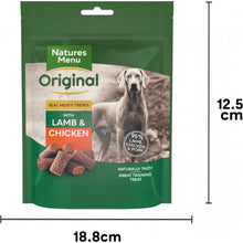 Load image into Gallery viewer, Natures Menu Real Meaty Dog Treats 120g
