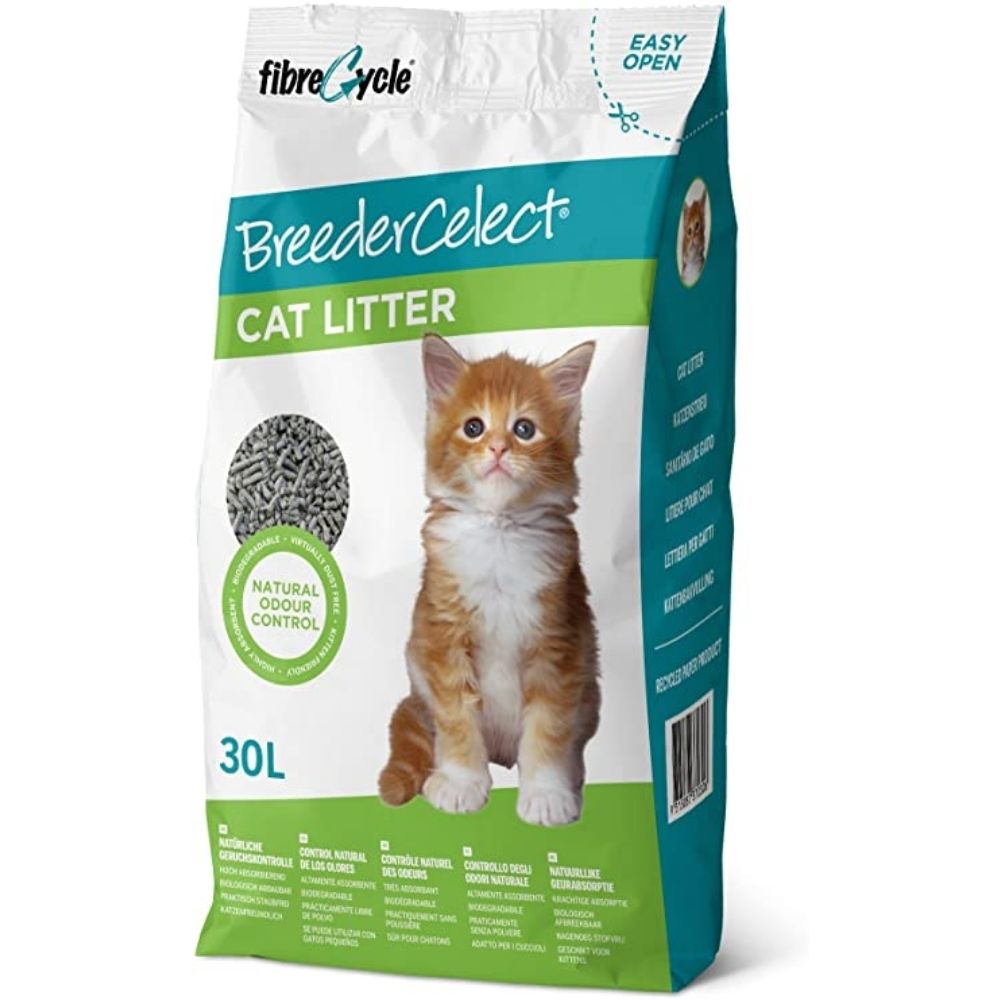 Breeder Celect Absorbent Paper Pellet Cat Kitten Litter