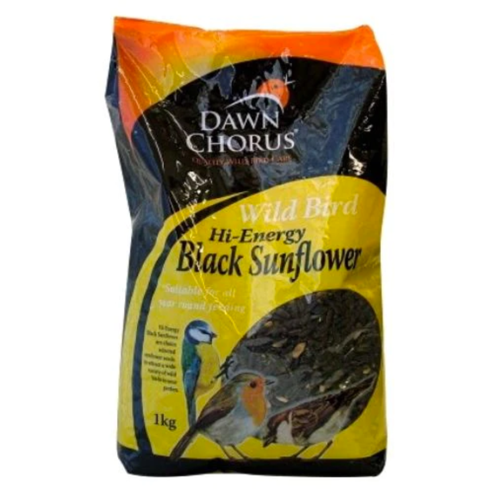 Dawn Chorus Hi-Energy Wild Bird Black Sunflower Hearts 1kg