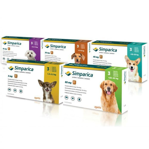 Simparica Palatable Tablets for Dogs